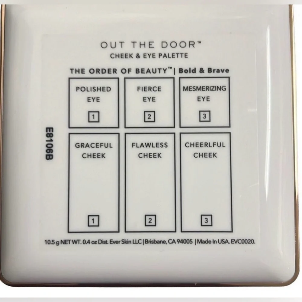 Ever Beauty ‘Out the Door’ 4 in 1 | Eye & Cheek Contour Pallet - NIB - $68